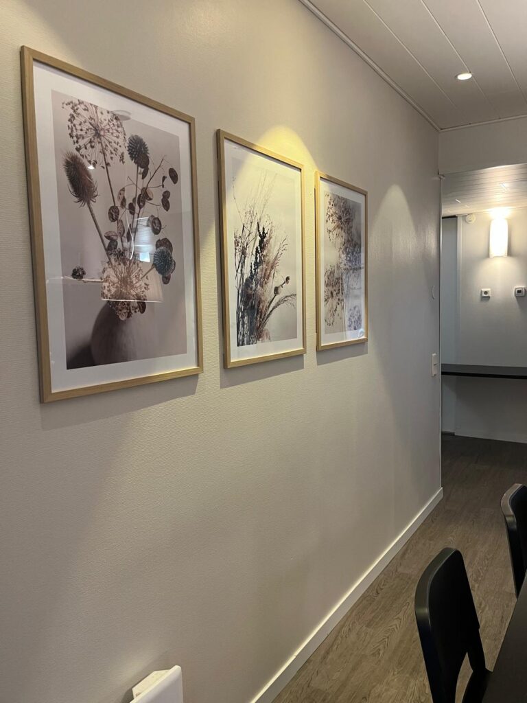 Familar Ylöjärven sisustusta - tauluja seinällä