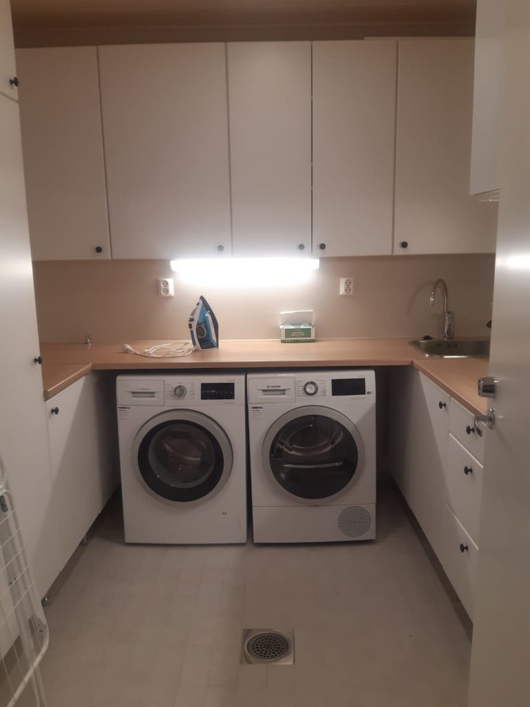 Pienryhmäkoti Vennin kodinhoitohuone.